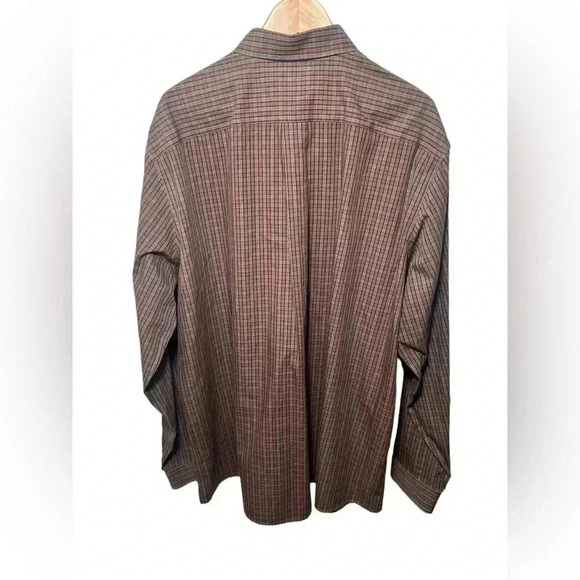 Eddie Bauer Plaid Flannel Button Down Shirt Men Classic Fit Long Sleeve T2XL - Picture 3 of 16
